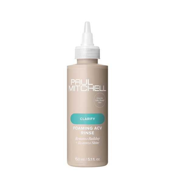 Paul Mitchell Foaming Apple Cider Vinegar Rinse, Removes Buildup   Restores Shine, For All Hair Types, 5.1 fl oz.