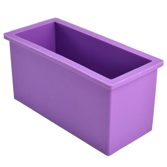 600ml Silicone Mold Bakeware Pastry Soap Toast Bread Loaf Cake Baking Mould DIY Mold Tool (Purple)