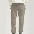 thumbnail image 7 of Ftwytp Mens Joggers Running Tracksuit Bottoms Elasticated Waist Sweatpants Multi Pockets Fleece Thicken Drawstring Bottoms Cargo Trousers with Pockets, 7 of 7
