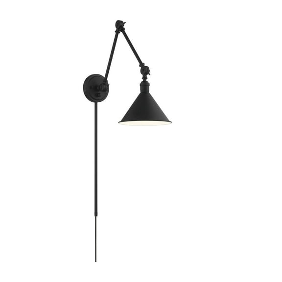 Nuvo Lighting - Delancey - 1 Light Swing Arm Wall Sconce-10.38 Inches Tall and 8