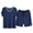 Navy., variant on Akafmk Men's Short Sleeve Pajama Sets,Cotton Pajamas for Men Set,Short Sleeve Sleep Tops and Sleepwear Shorts 2 Piece Loungewear Set Soft Comfy Nightwear