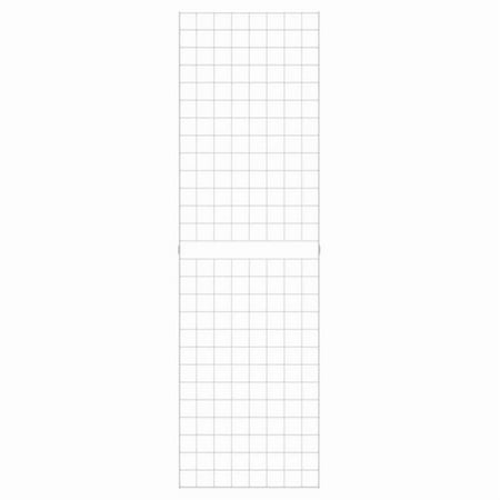 Econoco 2 x 7 ft. Portable Grid Panel for Clothing, White - Pack of 3