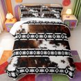 thumbnail image 2 of Erosebridal Cow Print Twin Quilt Set,Western Cowhide Twin Coverlet Set,2pcs,1 Bedspread and 1 Pillowcase, 2 of 7