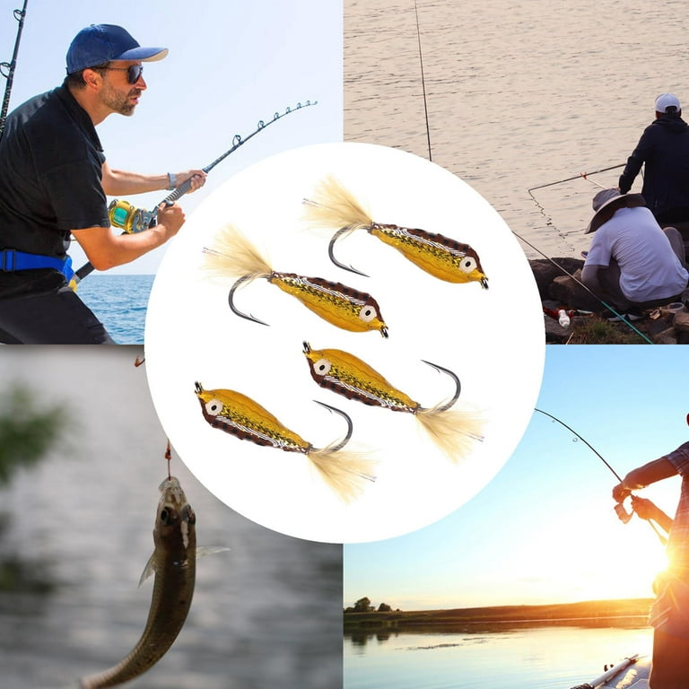 Epoxy Minnow Streamer Fly Saltwater Bass Trout Perch Chub , 4pcs B,  21mm(0.83inch) 