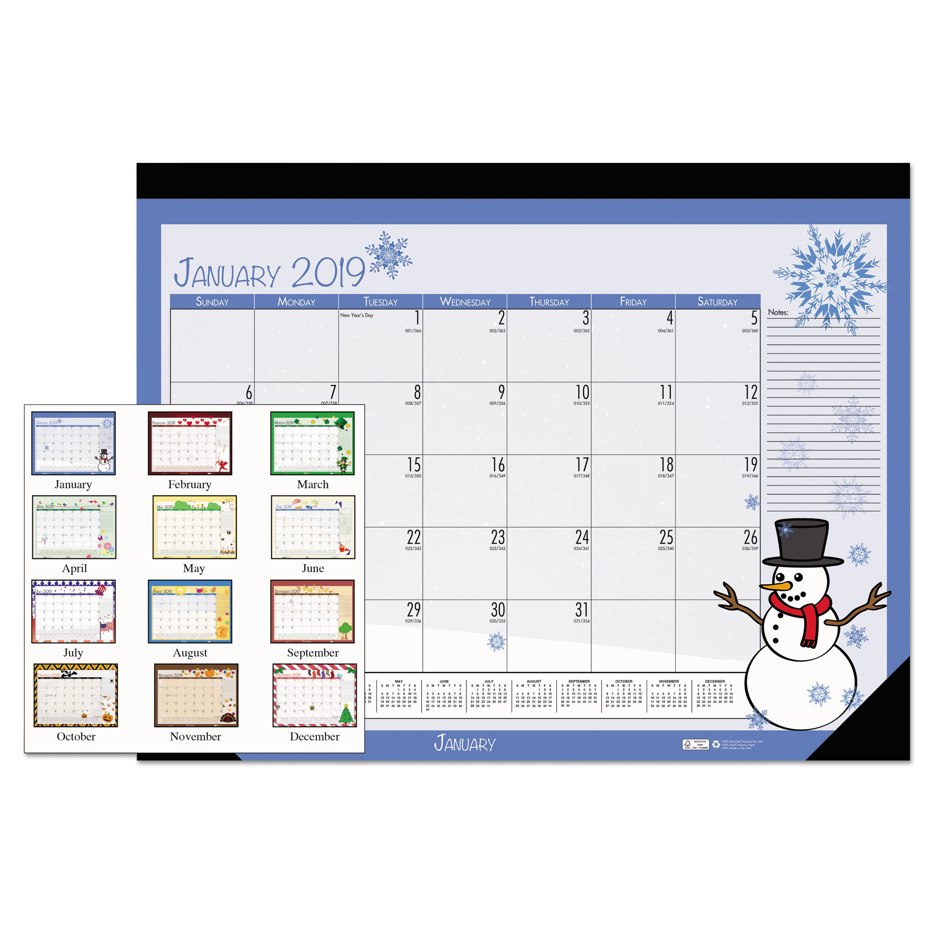 house-of-doolittle-100-recycled-seasonal-desk-pad-calendar-22-x-17-illustrated-holiday-2018