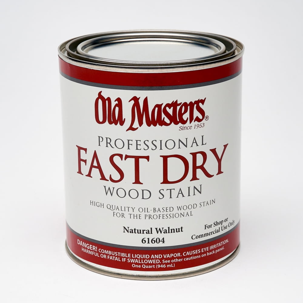 qt Old Masters 61604 Natural Walnut Fast Dry Stain Interior Oil-Based Wood Stain