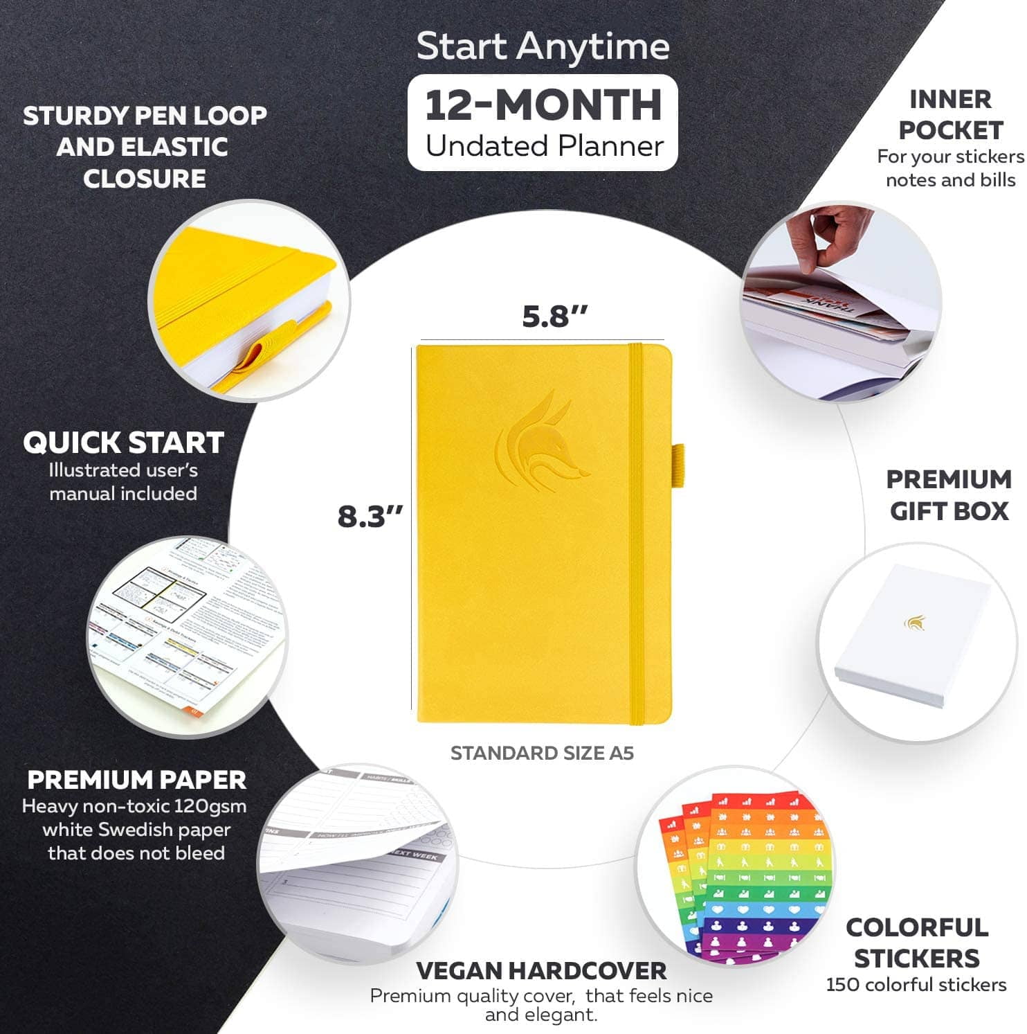 Clever Fox undated Weekly Planner