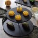 thumbnail image 4 of ZHAOCHENG Juego de servicio de soporte para pasteles de pizarra de tres niveles, juego de soporte para pasteles, 4 of 4