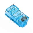 thumbnail image 1 of 100 Pcs Câble Ethernet Rj45 Connecteur Réseau Modulaire Fiche Rj-45 Couleur Cat5e Plaqué Or, 1 of 5