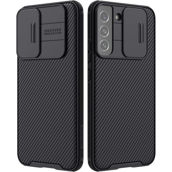 Samsung Galaxy S22 Plus Case with Camera Cover, CamShield Pro Case with Slide Camera Protection, Slim Fit Thin Shockproof Cover for Galaxy S22 Plus / S22+ 5G 2022, Black