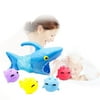 MERSARIPHY Fishing Shower Toy, 3D Shark Colorful Cartoon Animals Accessory