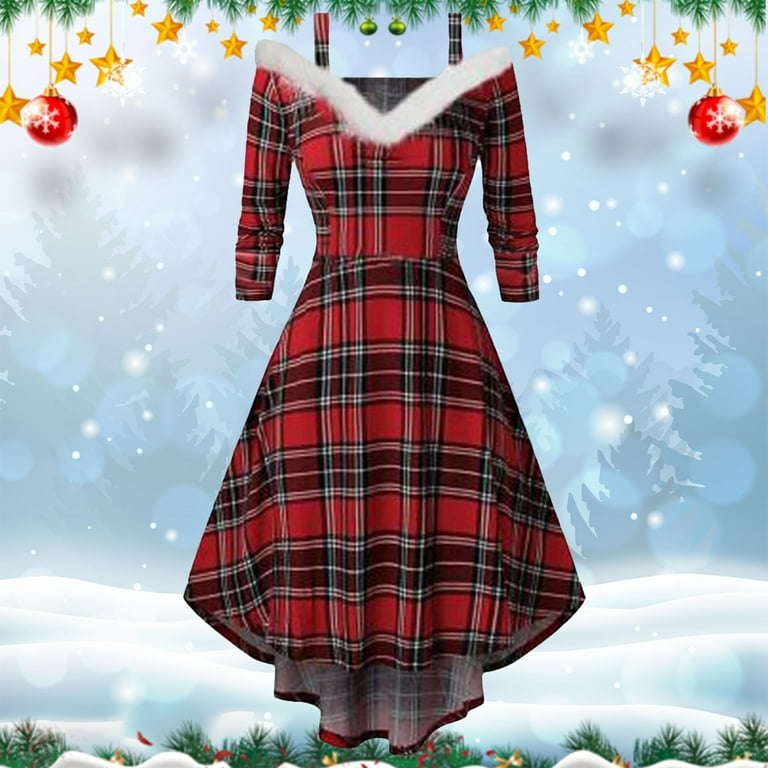 Womens Christmas Frocks Red Christmas Dresses For Women, Christmas