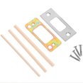 thumbnail image 4 of 1 Set Deadbolt Reinforcement Plate Guide Plates Metal Door Guide Plates for Wood Door, 4 of 5