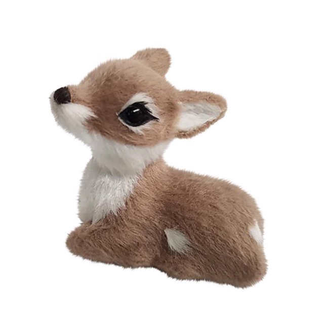 Simulation Mini Sika Deer Lying Deer Decoration Creative Simulation Sika Deer Model