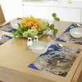 thumbnail image 4 of Ambesonne Underwater Fish Place Mats Set of 4, Ocean Nautical, Standard Size, Blue Cream, 4 of 6