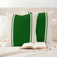 thumbnail image 3 of Green Vintage Outdoor Waterproof Pillow Covers, Geometric Stripes Simple Lines Decorative Square Throw Pillowcase Sofa Cushion Sham for Patio/Couch/Chair, 24"x24" 2 Pack, 3 of 8