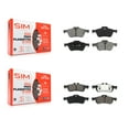thumbnail image 1 of SIM Front Rear Semi-Metallic Brake Pads Kit for Car Mini Cooper with 276mm Diameter Rotor KSM-100429, 1 of 8