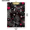 thumbnail image 2 of FMSHPON Floral Butterfly Clipboard Hardboard Wood Nursing Clip Board and Pull for Standard A4 Letter 13x9 inches, 2 of 7
