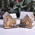 thumbnail image 4 of Luz LED navideña, casa de madera, decoración luminosa de cabina para el hogar, árbol de Navidad (estilo 1), 4 of 5