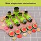 thumbnail image 3 of Juego de formas de cortador de verduras verdes, Mini pastel, molde de sellos de frutas y galletas, cortador de galletas, comida decorativa, para hornear niños, 3 of 3