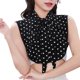 thumbnail image 2 of Blusa de gasa con cuello de camisa con lazo desmontable, elegante, estilo vintage, para mujer y niña, para trabajo de oficina, 2 of 4