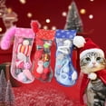 thumbnail image 3 of AMERTEER Wuffmeow Cat Toy Christmas Stocking Shape Set with Bells with Knotted Rope Toy, 3 of 14