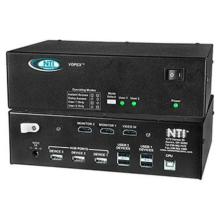 - NTI VOPEX-USBHA-4 4-Port DVI/HDMI USB KVM Splitter with Audio w/2-Yr Warranty