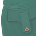 thumbnail image 3 of Inleife Womens Cargo Shorts Women's Summer Solid Color Button Pullout Elastic Waist Loose Casual Capris Capris, 3 of 5