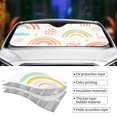 thumbnail image 5 of XMXY Car Sun Shade Windshield, Rainbow Striped Clouds Automotive Front Window Sun Visor for Cars SUV Trucks, Small Size, 5 of 8