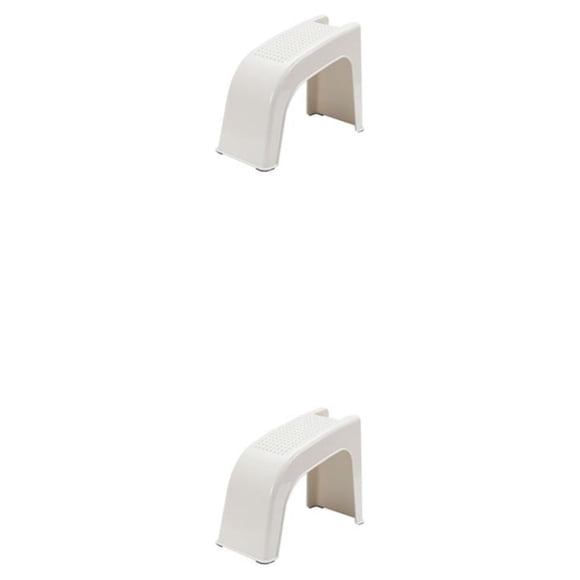 Naiovety Lightweight Better Comfort Posture Bathroom Plastic Stool With Tripod Small For And Stools Bathroom Plastic Stool Beige 2Conjunto