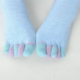 thumbnail image 6 of Women’s Toe Separator Socks (Five-Toe) - Breathable Cotton for Yoga, Pilates and Improved Foot Health, 6 of 7