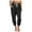 Black, variant on Timegard Running Pants for Women Elastic Waist Comfy Solid Color Joggers Fall Casual Workout Trousers