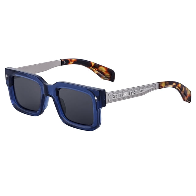 Gafas de sol cuadradas retro para hombre, gafas de sol minimalistas resistentes a los rayos UV para mujer