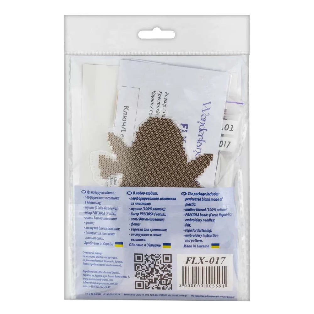 Cross-stitch kit on a plastic base FLX-017