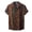 Green, variant on Mens Polos Shirts Sleeve Turn-Down Stripe Breasted Short Print Mens Performance Polos,Green,M