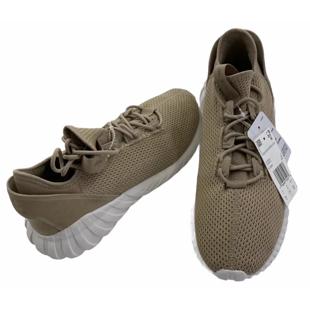 Adi-das Sneakers Tubular Doom Sock BY3562 Khaki Beige Mens 9.5 Knit Sport NEW
