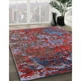 thumbnail image 2 of Ahgly Company Rectangle d'Intérieur Milieu du Siècle Moderne Brique de Feu Rouge Tapis de Zone Orientale, 2' x 4', 2 of 6