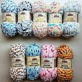 thumbnail image 3 of 4 Pack/Skeins Himalaya Dolphin Baby Colors, Each Skein 100 Gr/3,5 oz, 120 mt/ 132 yd, Super Bulky Yarn, Blanket Yarn, Velvet Yarn, Knitting Yarn, Amigurumi Yarn, Baby Yarn (80404), 3 of 7
