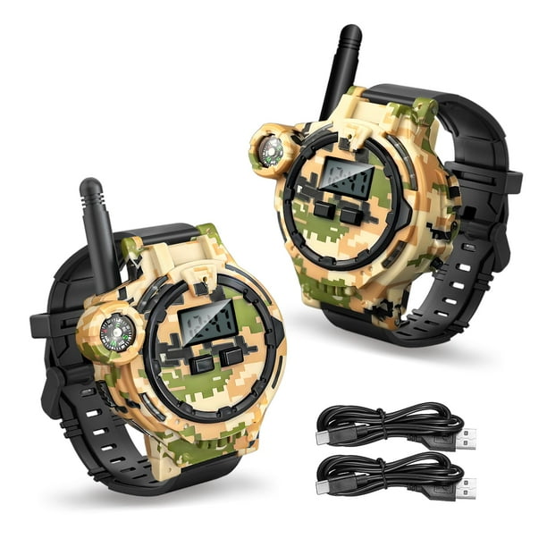 Juguete infantil recargable Zeeloopbee de Walkie Talkies, paquete de 2