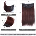 thumbnail image 4 of ViviaBella Mini Clip in Hairpieces Real Human Hair Extensions Thick One Piece Straight Invisible Hairpin Add Volume Fluffy Natural Cushion High Hair for Women Men (two clips,4inch,6inch,10inch ), 4 of 7
