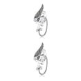thumbnail image 3 of sweethay Chic Elf Pearl Hollowed Leaf Cosplay Fairy Ear Cuffs Pendientes góticos Joyería Accesorios de disfraces Escalador Halloween Type1 NO1, 3 of 6