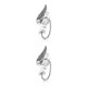 thumbnail image 2 of Minnieouse Chic Elf Pearl Hollowed Cosplay Fairy Ear Cuffs Punk No Moda Gancho Joyería Cartílago Regalos para Mujeres Niñas Type1 NO1 Minnieouse CBP381027, 2 of 6
