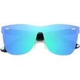 thumbnail image 2 of FEISEDY Oversized Mirrored Frameless Lens One Piece Sunglasses for Women Men B2647, 2 of 10