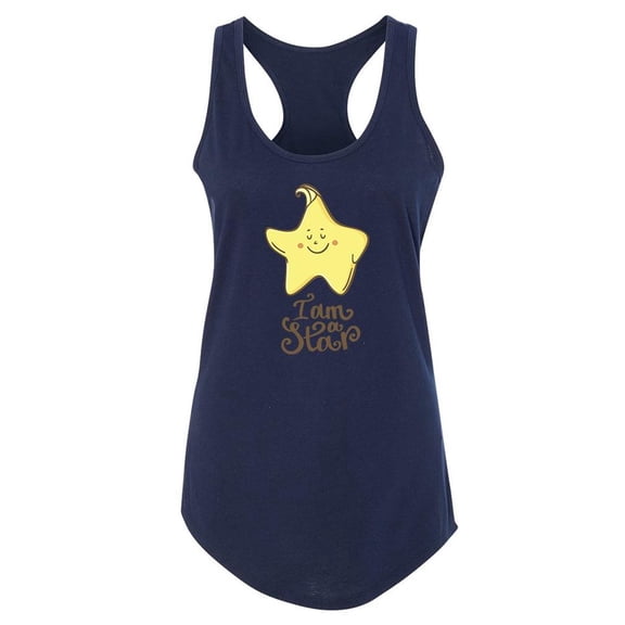 I Am A Star. Cute Star Racerback Tank Women -Image by Shutterstock, Female Small