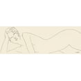 thumbnail image 2 of Modigliani, Amedeo 24x11 White Modern Wood Framed Museum Art Print Titled - Nu allonge, 2 of 4