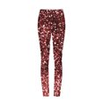 thumbnail image 4 of QATAINLAV Lightening Sale Womens Trendy Glitter Sequin Print Yoga Pant Casual High Waist Seamless Workout Leggings Gym Tummy Control Full Length Tights Wine L, 4 of 5