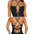 thumbnail image 7 of Alove Women Deep V Monokini Tie Back Swimsuit Sexy Bathing Suit 1 Piece, 7 of 7