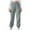 Gray, variant on QUNYINEY Blue Women's Pants High Waisted Jogger Cargo Fleece Trousers with Pockets Blue Loose Elastic Waist Pants