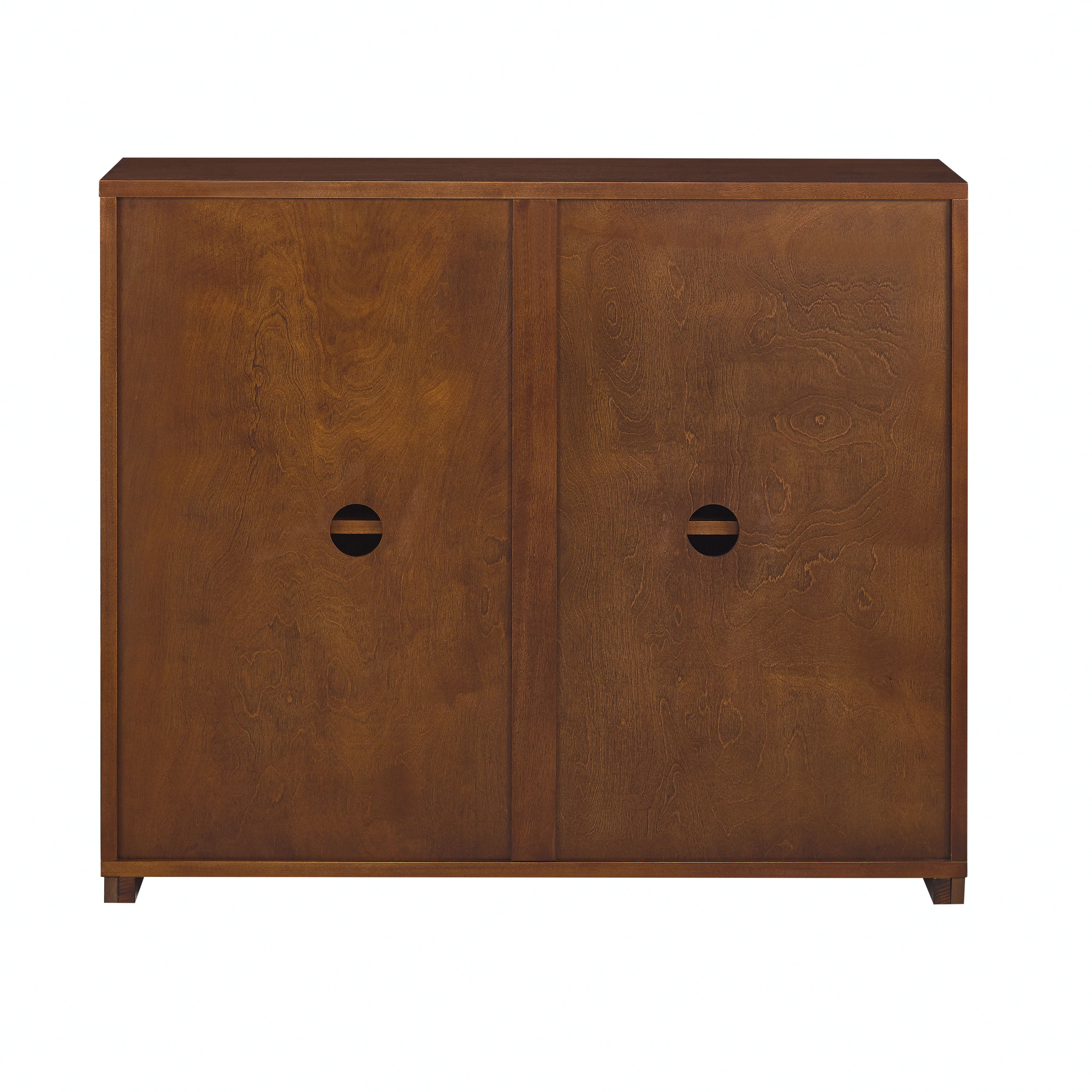 Walnut-colored Sideboard, Buffet Cabinet with 2 Outlet Holes, Storage Cabinet for Entryway, Hallway, Living Room, Kitchen, Dining Room, 39"×9.25"×32.63"