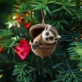 thumbnail image 2 of Forest Animal Acorn Ornaments 2026 New Cozy Forest Christmas Ornaments, 1 Pc Pine Cone Animal Decoration, Woodland Creature Hanging Ornament, Acrylic Hanging Ornament for Home Decor, 3.14 Inch,E, 2 of 7